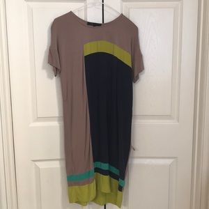 BCBG Color block T-shirt dress